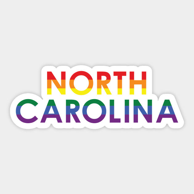 North Carolina LBGTQ Pride Sticker by Kyle O'Briant